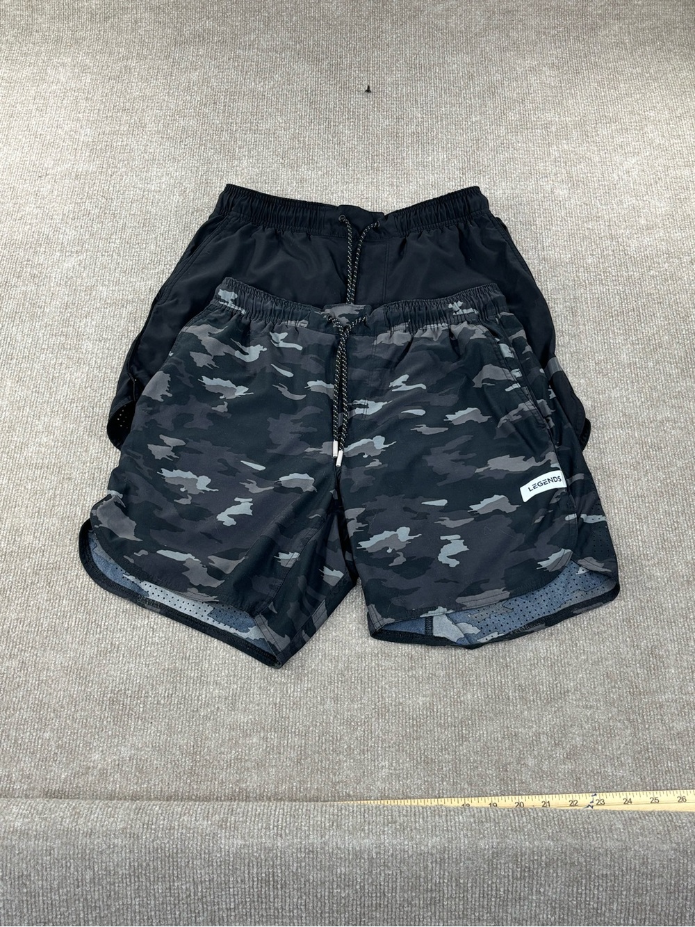 Legends Mens Medium Luka 7" Athletic Training Performance Workout Shorts Unlined